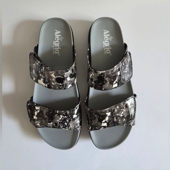 Alegria Rubie Collage Greys Sandal Women's Size 40 - Picture 1 of 8